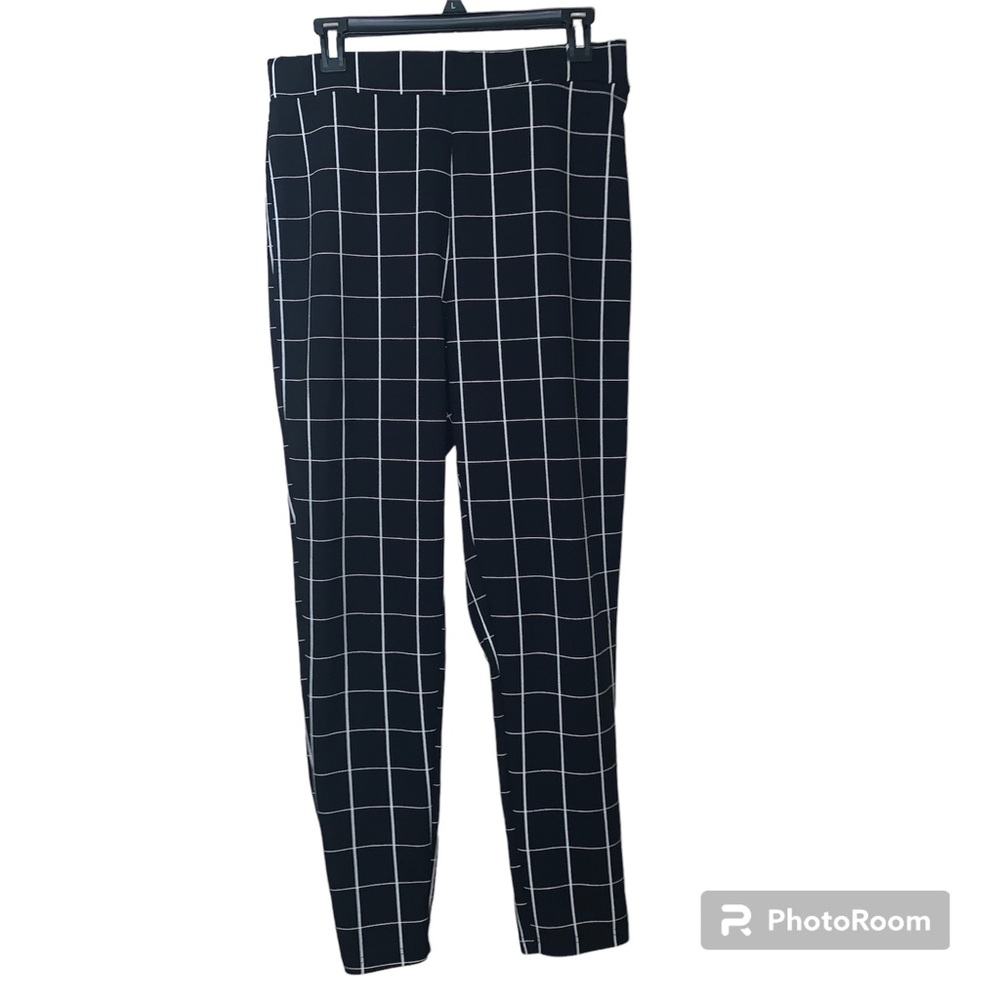 SHEIN High Waist Plaid Skinny Pants